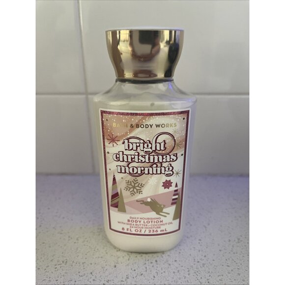 Bath & Body Works Bright Christmas Morning Body Lotion 8 oz Shea Butter Coconut - Picture 1 of 3